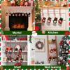 Christmas Stocking Hooks Mantel Xmas Stocking Hangers Candy Cane Design Non-Slip Stocking Holders for Mantel Christmas Party Decoration