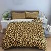 Leopard Print Bedding Set 3-Piece Bedding set (1 duvet cover, 2 pillowcases, duvet not included)