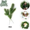 20pcs Artificial Plants Pine Branch Christmas Garland Diy Xmas Decorations Party