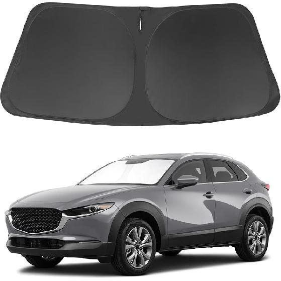 TINGLU Sun Shade For Tesla Model X Tesla X 2016-2024 2025 Accessories Windshield Sun Shade Window Shade UV Rays Protection Sun Visor Cover With