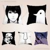 GGoodnight Oyasumi PPunpun Pillow Case Plush Pillow Cases Home Decoration Pillow Cover for Sofa Bed Chair Living Room