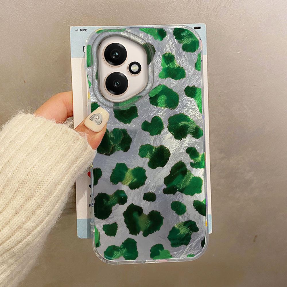 Pink Green Leopard Phone Case for Honor 400 200 90 Smart Pro Magic7 6 5 70 Lite X9a X9c X9b X8b X8a X8c X7c X7b X6c X6 TPU Cover
