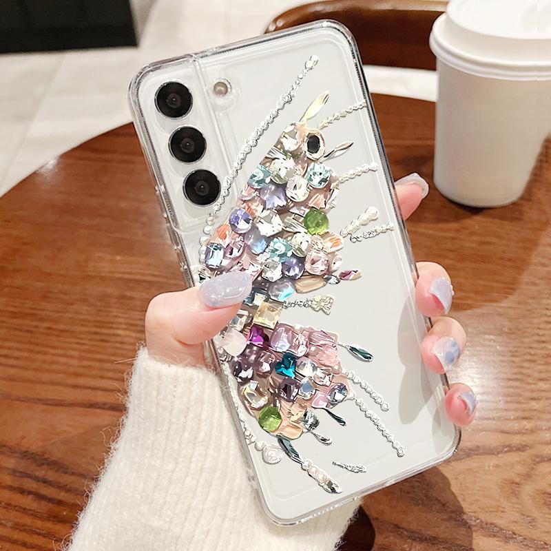 Colorful Butterfly Case For Samsung S26 Ultra S25 FE S24 S23 S22 Plus S21 A15 A25 A35 A55 A16 A26 A36 A56 A17 A37 A57 5G Clear TPU Soft Cover
