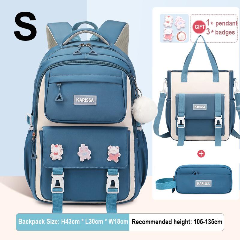 Seturi de 3 bucăți rucsac pentru copii pentru fete cadou Genți de școală de capacitate mare Rucsac pentru școala primară geantă