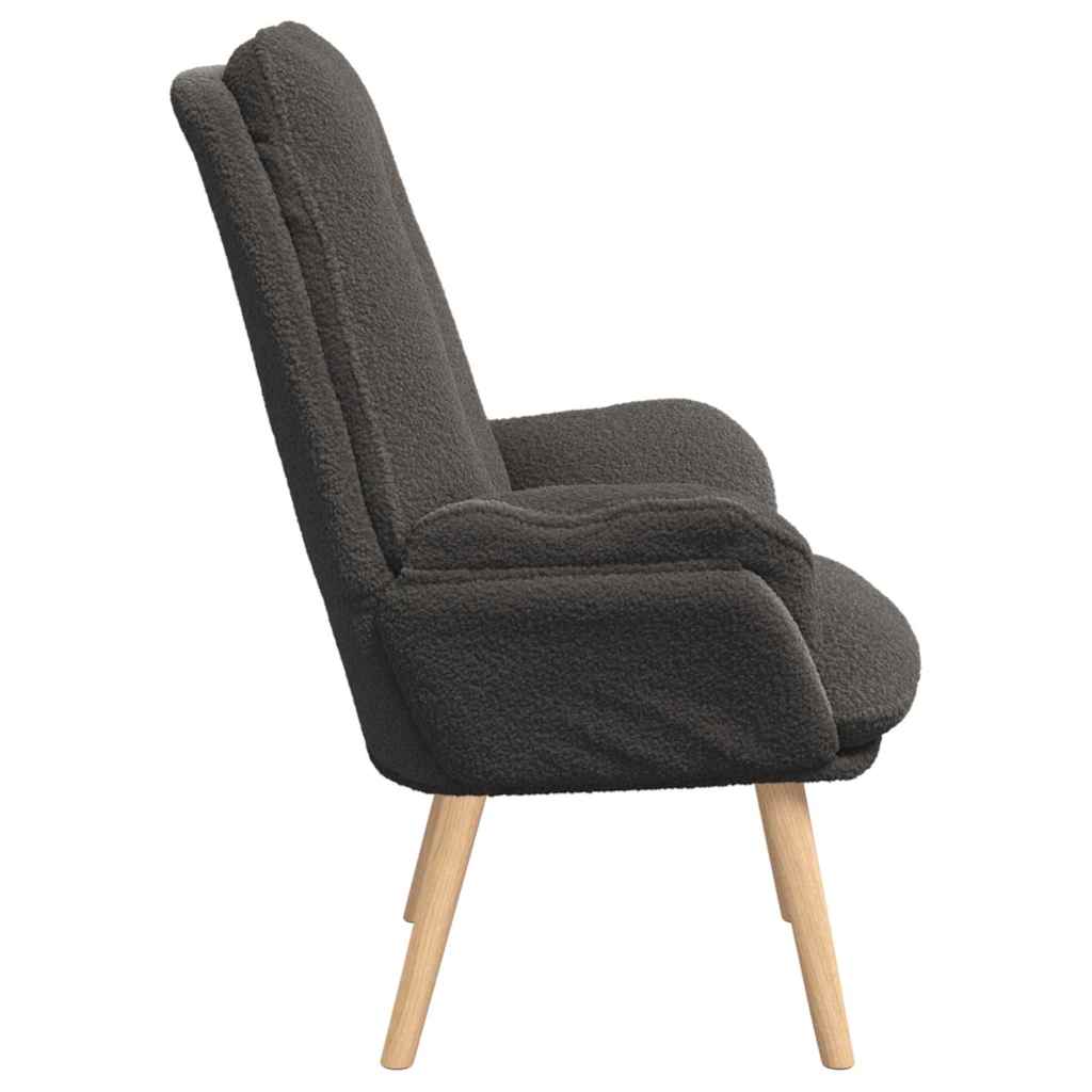 Armchair Dark Grey 69 x 74 x 93 cm Sherpa Fabric