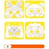 8Pcs Cartoon Animal Painting Masks Diy Color Kindergarten Graffiti Coloring Crafts Toys Children Creative Hand-Painted Fun Toys