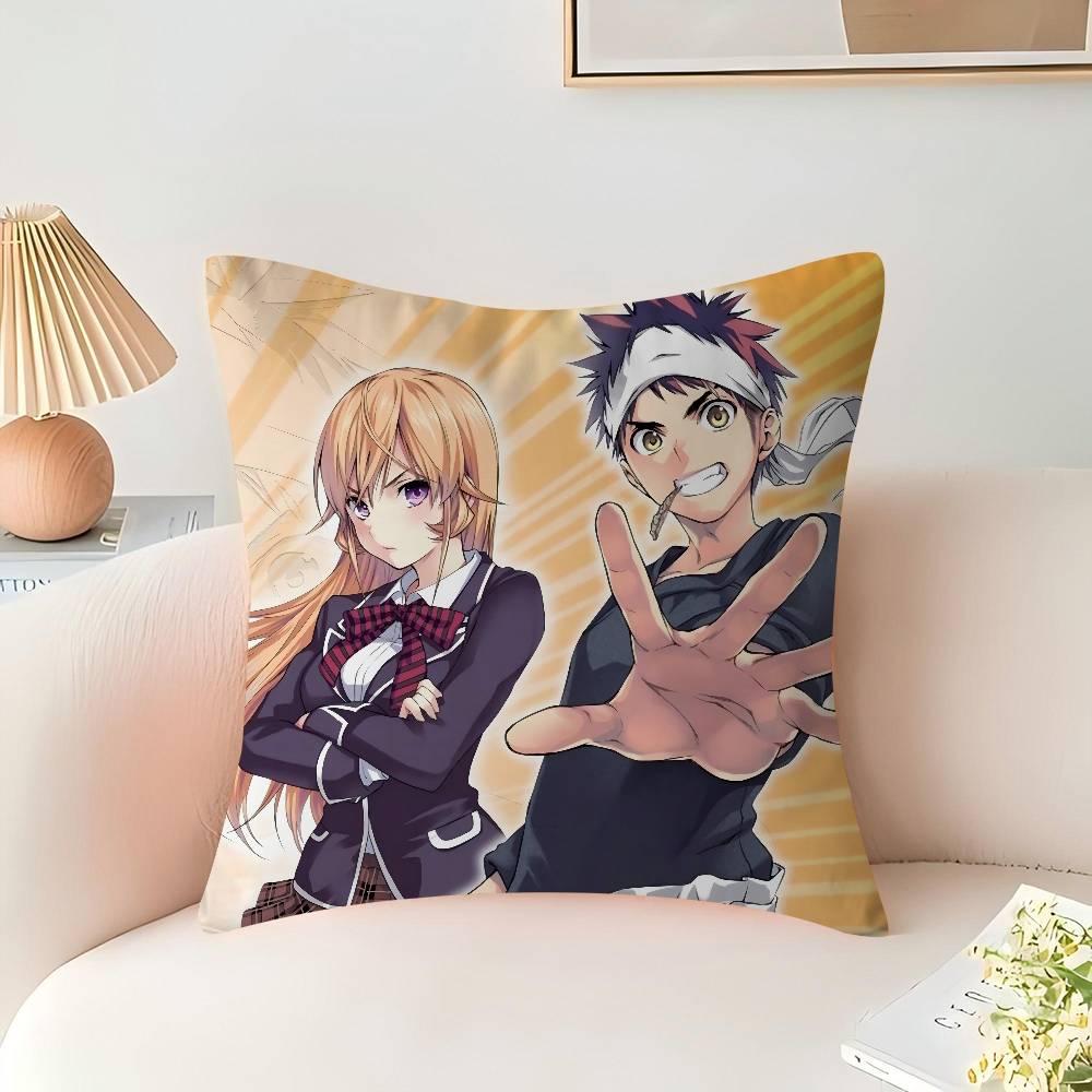 Anime F-Food Wars Shokugeki no Soma Kissen Kissenbezug Kissenbezug Wohnzimmer Sofa Heimdeko Angepasst