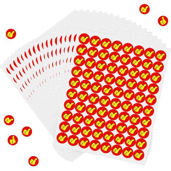4000 Counts 50 Sheets Reward Stickers - Thumbs UP Foil Stickers for Teacher, Classroom, Home & Office Decoration 50 Sheets