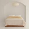 Nishikawa Hauu Fluffy Blanket, Single, Yellow, Washable, Fluffy and Soft, FQ04045527