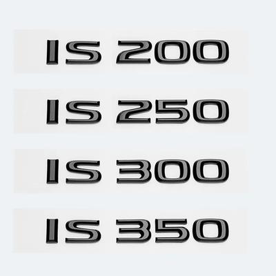 Glossy Black ABS Letters IS200 IS250 IS300 IS350 IS300h IS200t IS500 HYBRID Emblem For Lexus Car Trunk Logos Badge Accessories Mv3