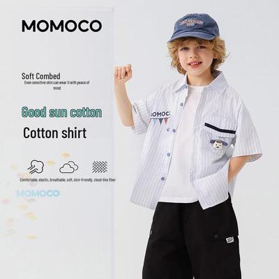 MOMOCO Boy's Cotton Short Sleeve Shirt