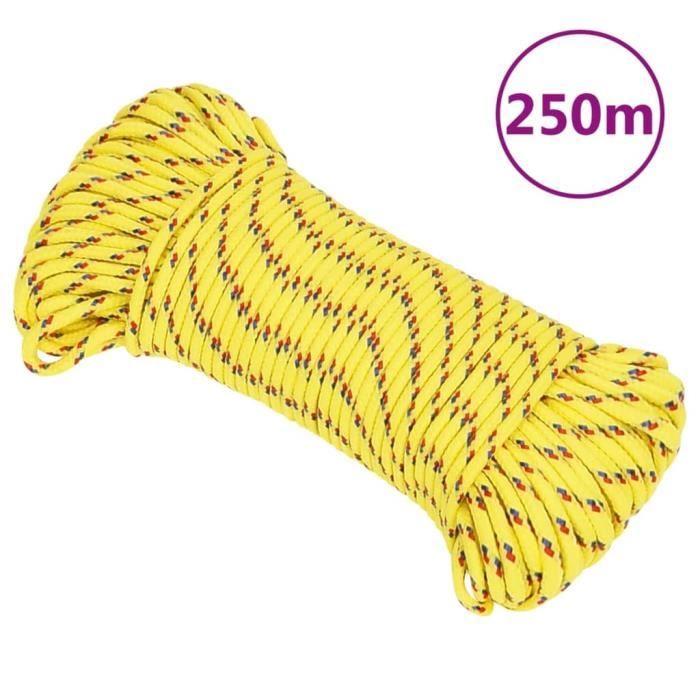 152595 vidaXL Boat Rope Yellow 4 Mm 250 M Polypropylene