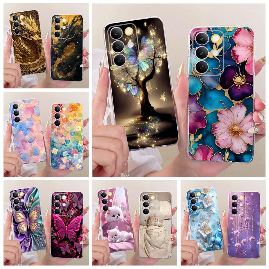 For Realme C85 Pro Case Stylish Flowers Butterfly Painted Cover Soft Slim Phone Case For Realme C85 C 85 RealmeC85 Pro 5G Fundas