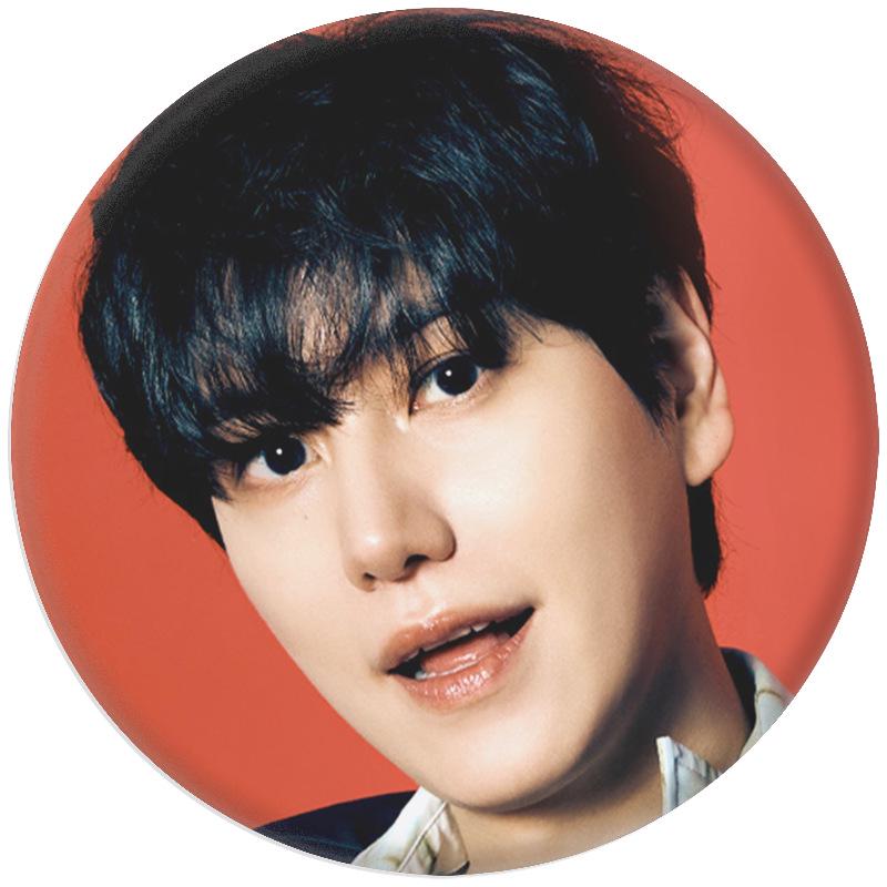 SUPER JUNIOR 2026 Lee Donghae Calendar Keychain Mirror Pendant (Blue) Badge