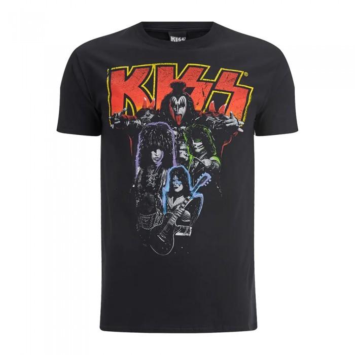 Kiss Unisex t-skjorte i neon bomull for voksne