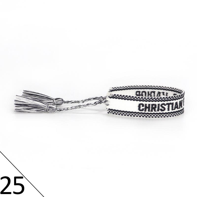 Handmade Embroidered Friendship Bracelet with Tassels for Women