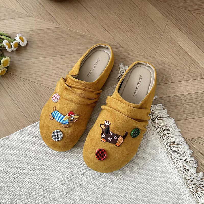 

New two-wear hole shoes for women to wear outside in summer, breathable, deodorant, cool slippers, thick-soled non-slip eva slippers 40 half size smaller жёлтый