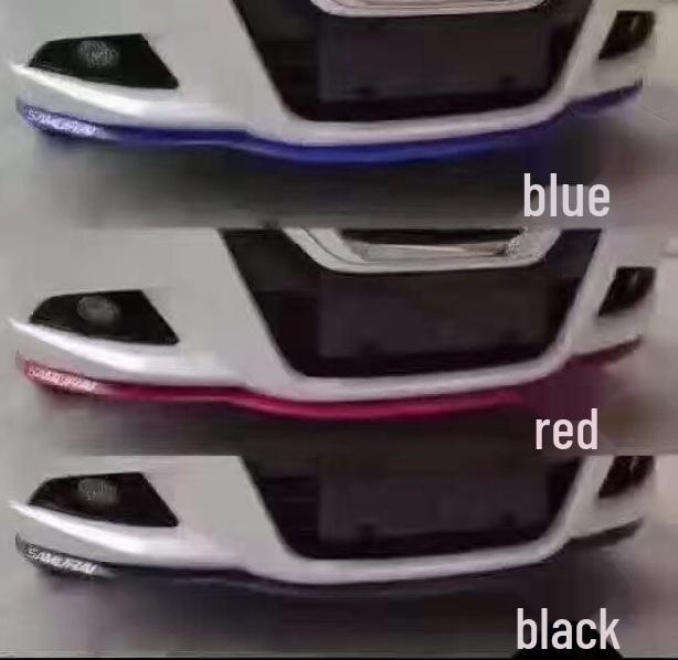 Universal Carbon Fiber Pattern Front Lip Rubber Strip – Anti-Collision Car Modification