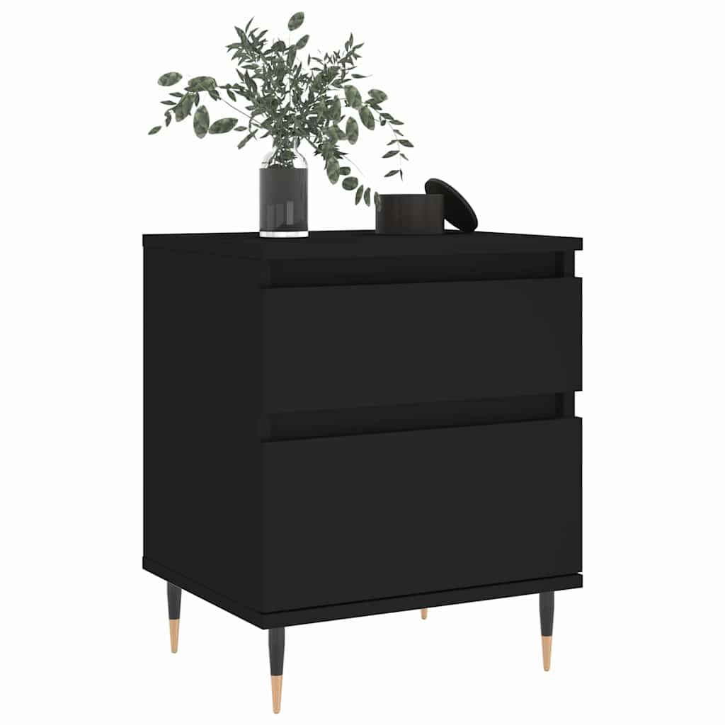 Nightstand Black 40 x 35 x 50 cm Engineered Wood