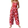 Women's Casual Jumpsuit Sleeveless Popular Floral Print Jumpsuit