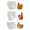 3D Rooster Hen Silicone Mold DIY Easter Candle Plaster Craft Mold Flexible Reusable Craft Mold for Resin Soap & Home Decor
