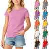Children's Quick Dry Short Sleeve T-Shirt - Color Comfortable Casual Tee for Everyday Wear and Layering