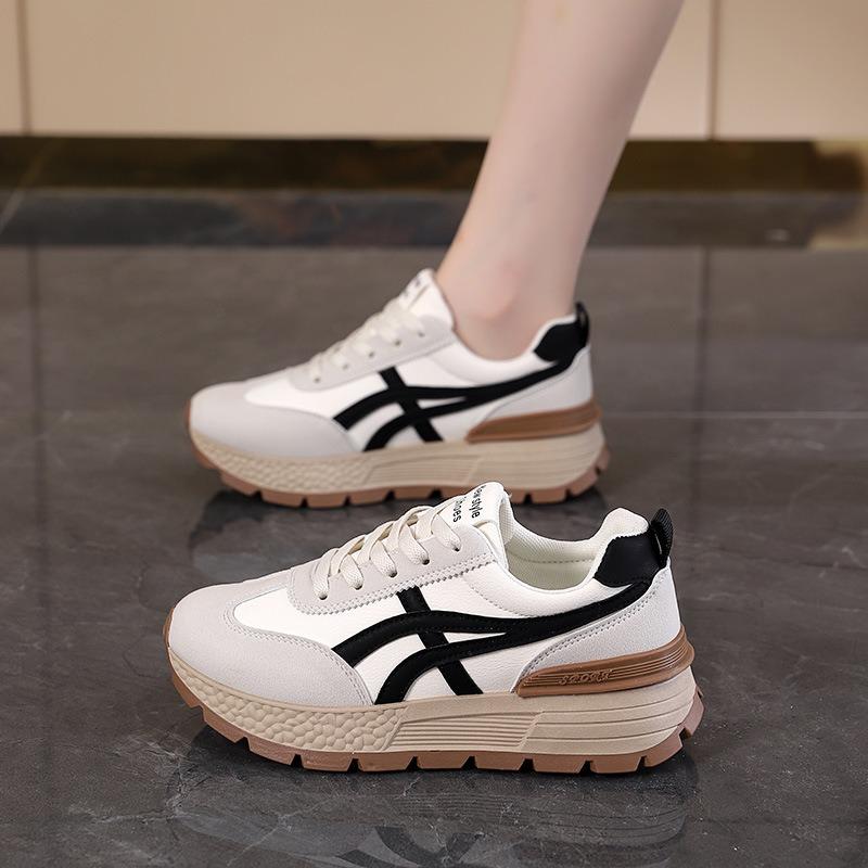 Korean Style Women Round Toe Non Slip Casual Fashion Versatile Outdoor Sneakers