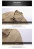Men's High-Grade Mid-Length Casual Windbreaker Lapel Jacket for Spring, Summer, and Autumn