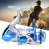 Metal Spinning Reel 13 Bearings 5.2:1 Gear Ratio Left Right Interchangeable Fishing WheelKM4000