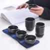 Ceramic Travel Tea Set, Portable Express Cup, One Pot Of Four Cups, Business Trip Tea Set Gift Customization