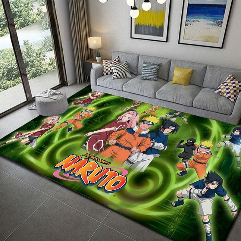 Naruto Anime Premium Area Rug Non-Slip Durable Mat for Bedroom Game Room Decor
