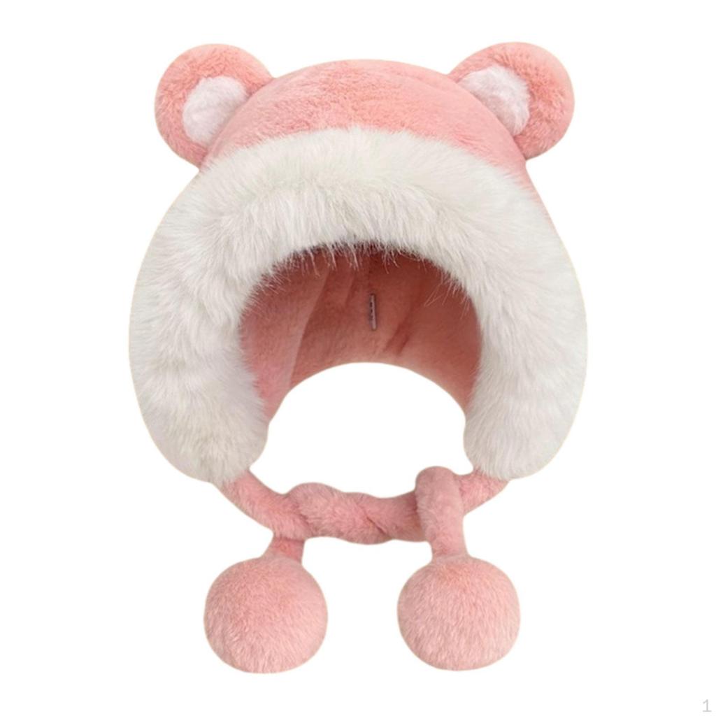 Winter Hat Warm Ear Flaps Cute Lei Feng Trapper for Hiking Motorcycle