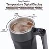 Rechargeable Automatic Stirring Cup Magnetic Stirring Heating Mixer Cup  Travel