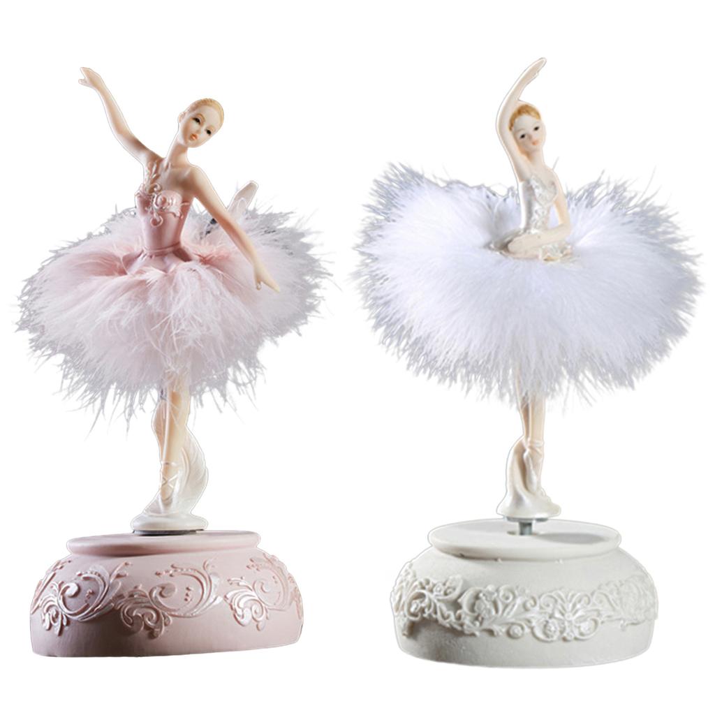 Creative Ballerina Music Box Exquisite Workmanship Dancing Doll Music Box for Teen Girls Birthday or New Year Gift