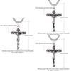 Retro Geometric Titanium Steel Men's Cross Pendant Necklace Personalized Steel Chain Jewelry Wholesale