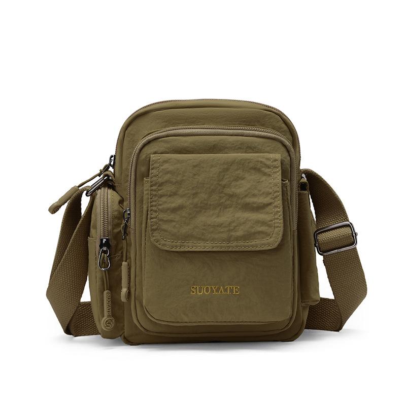 Small Square Bag Women's Shoulder Bag Water-Repellent Nylon Crossbody Bag