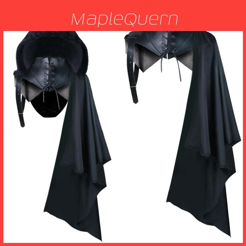 Mantello Gotico da Uomo Costume di Halloween con Opzioni con Cappuccio o Senza Cappuccio