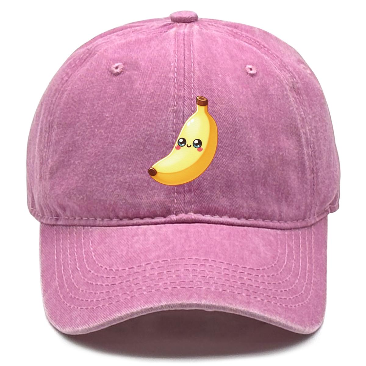 

Мультяшная бейсболка с принтом банана, регулируемая, фруктовая кепка дальнобойщика, защита от солнца, для отдыха, унисекс, трендовая, регулируемая бейсболка as the picture розовый