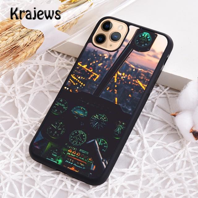 Cool Airplane Cockpit Phone Case Cover For iPhone 17 Air 16 15 14 plus 12 13 pro max coque Shell Fundas