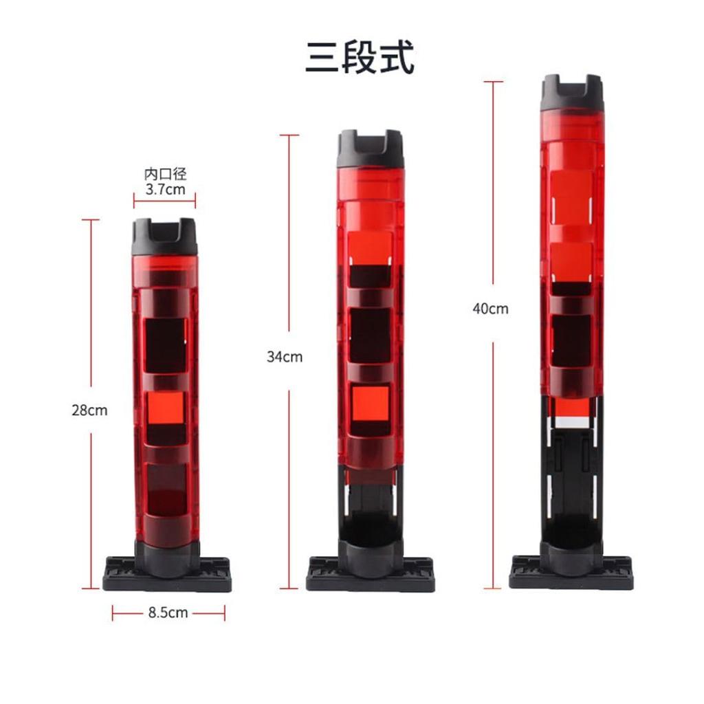 Two Rod Holders, Two Tackle Box Stands, Meiho and Daiwa Compatible Cooler Bag (Matte Black) [Parallel Import]