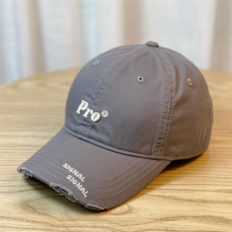 New Style Korean Version of Baseball Cap for Women Small Hard Top Showing Face Stylish Peaked Cap with Big Face and Wide Brim