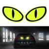 New 2pcs Car Safety Self Adhesive Reflective Warning Eye Stickers Mark Reflector Tape Strips Car Mirror Sticker Car Accessories