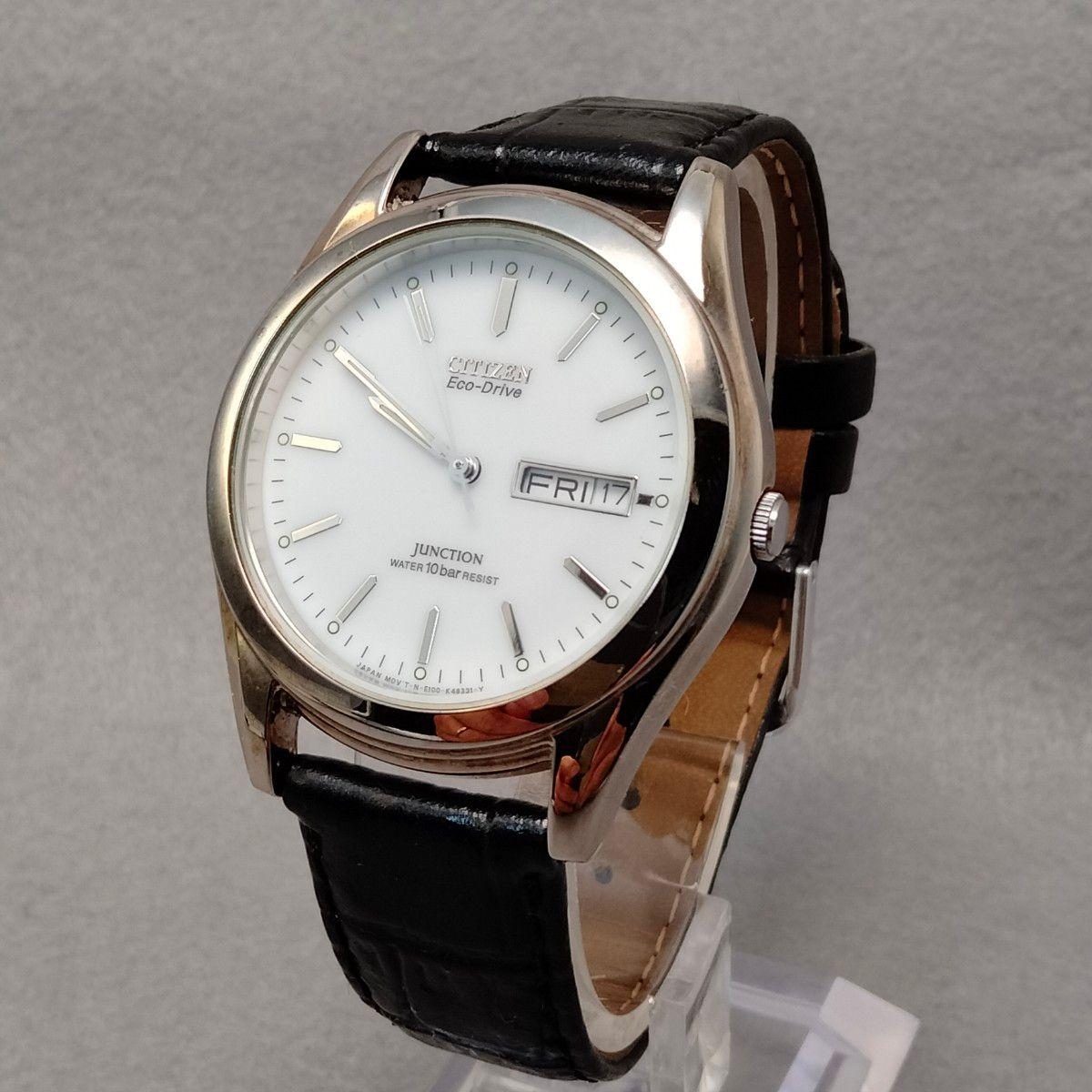 [Рабочий продукт] Citizen Junction Eco Drive 10 ATM Водонепроницаемые День Дата Солнечные CITIZEN E100-K15567 CK