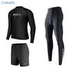 Mens UV Protection Rash Guard Set Quick Dry Long Sleeve Top Pants Snorkeling Swimming Surfing