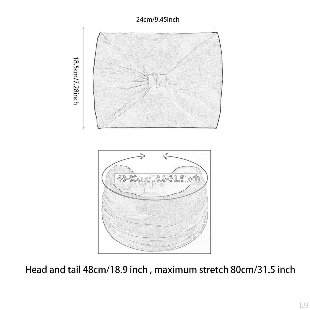 Wide Headband for Women Tie Dye Athletic Elastic Girls Moisture Wicking Bandana