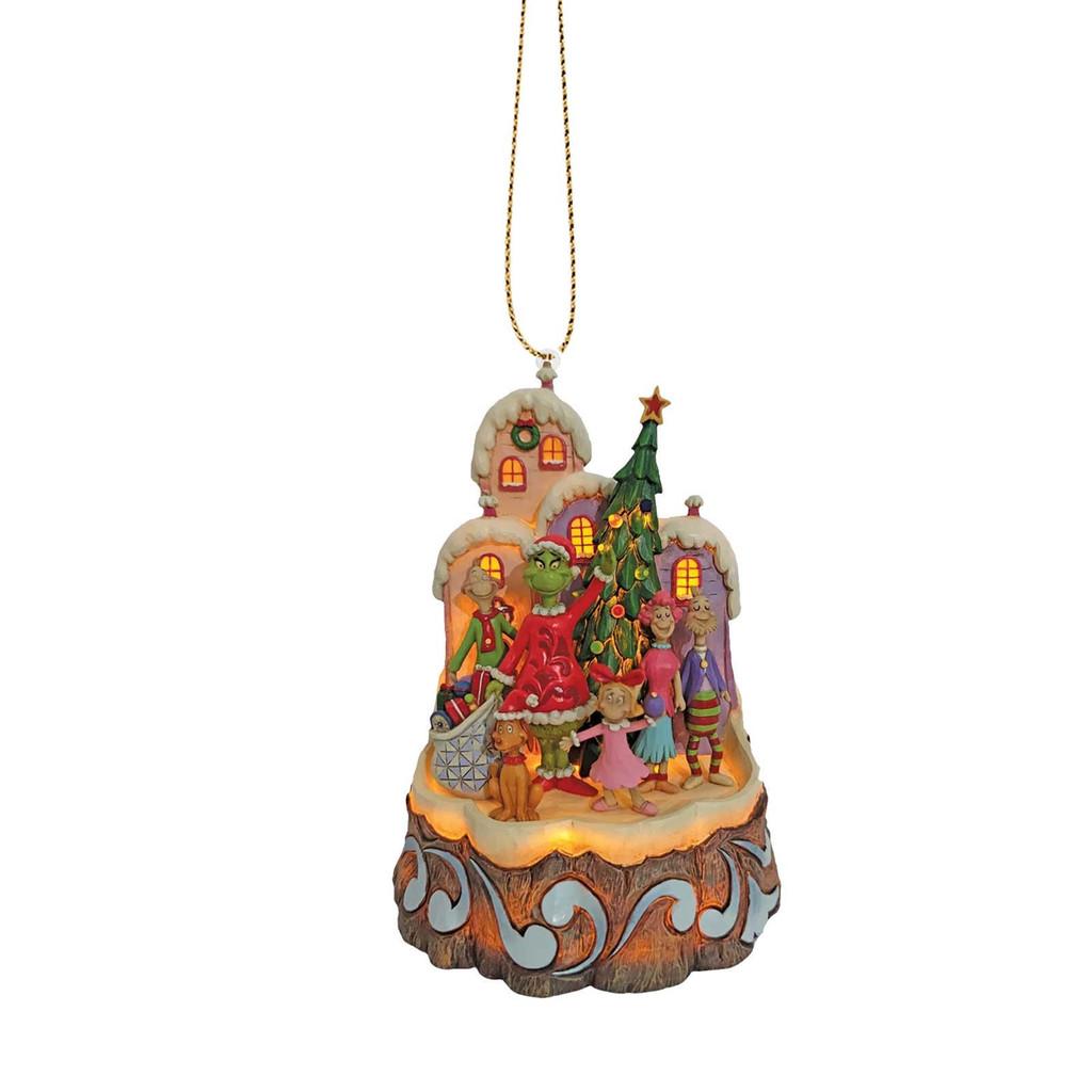 Adorable Cartoon Acrylic Flat Car Hanging Ornament For Christmas Tree Home Decor