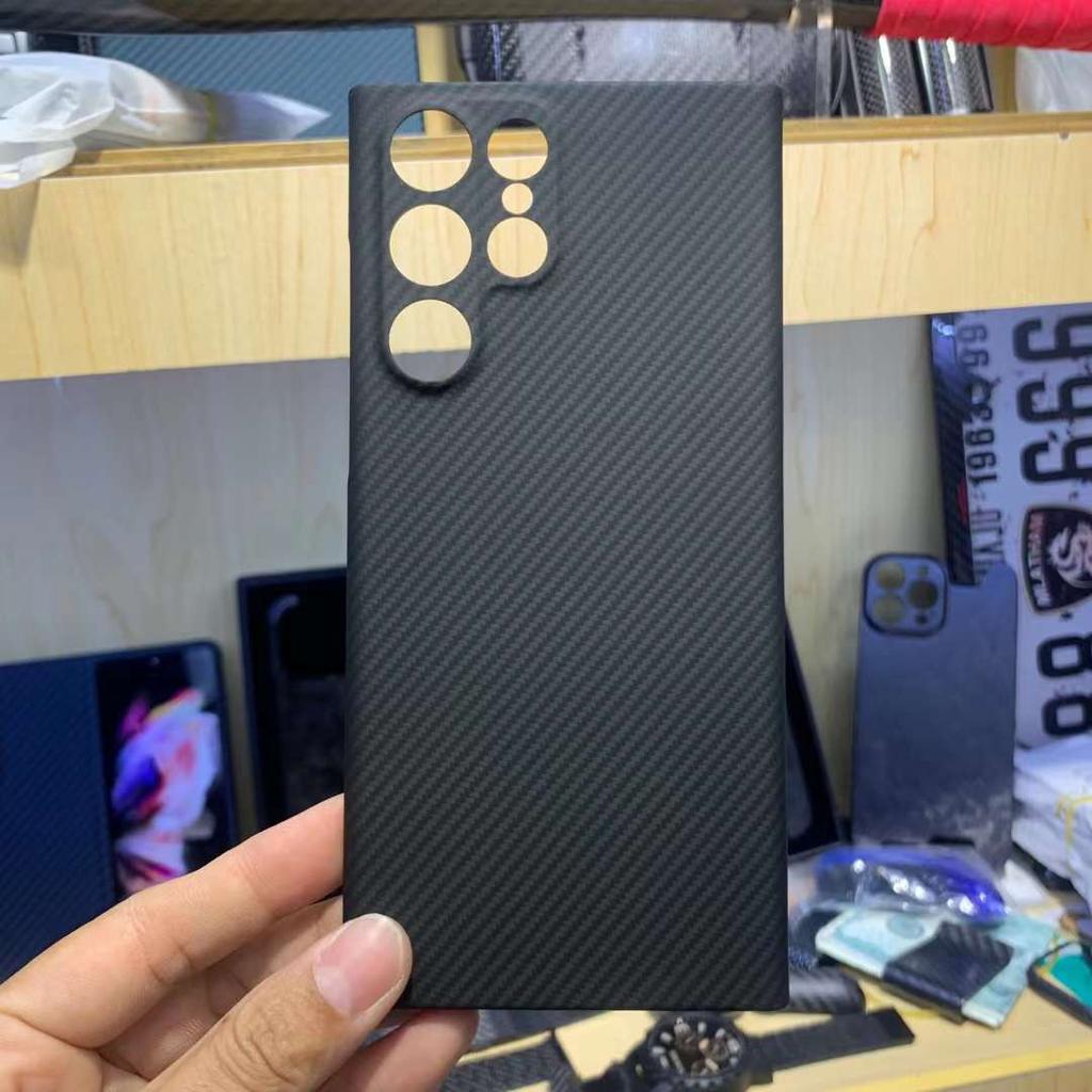 Custodia in vera fibra di carbonio per Samsung Galaxy S22 S23 Ultra Z Fold 4 Z fold 5 /iphone 14 13 12 11 Pro Max X XR XS Max Amirad Cover protettiva per telefono in fibra