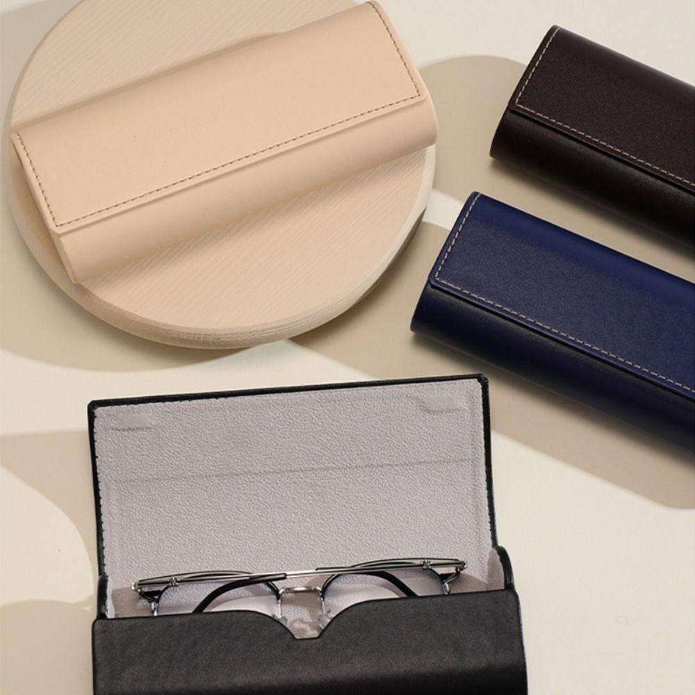 Skórzany Pu Etui na Okulary Duża Pojemność Pudełko do Przechowywania Okularów Prosta Torba na Okulary Uczniowie