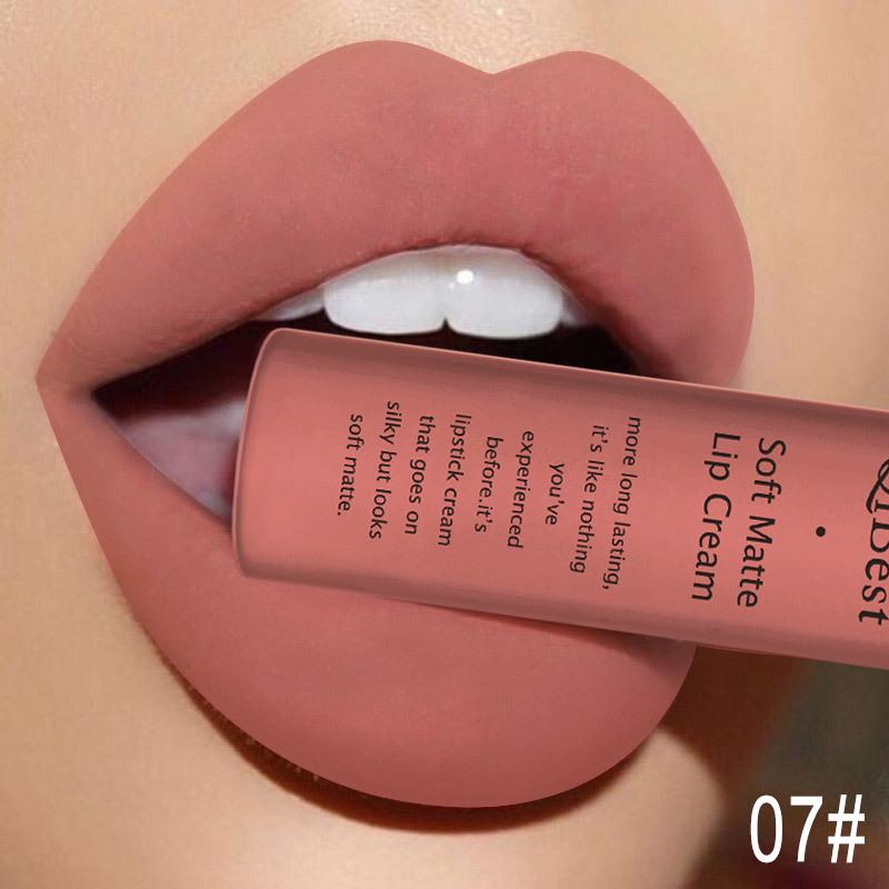 Long Lasting Liquid Lipstick in A Waterproof Matte End, Featuring A Dark Red Black, Perfect for Women'S Makeup, Including Lip Gloss and Lip Tint