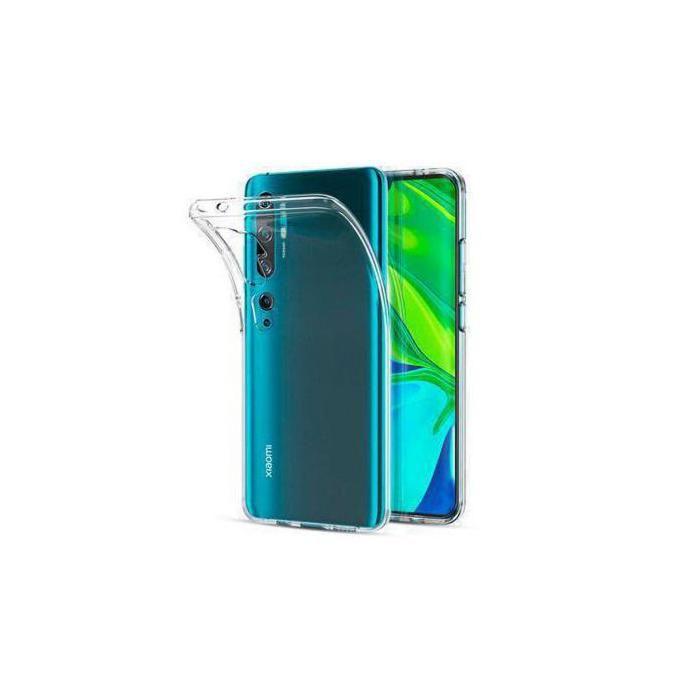 Coque mobile - Xiaomi Mi Note 10 - Silicone transparent - Protection chocs - Souple brillant